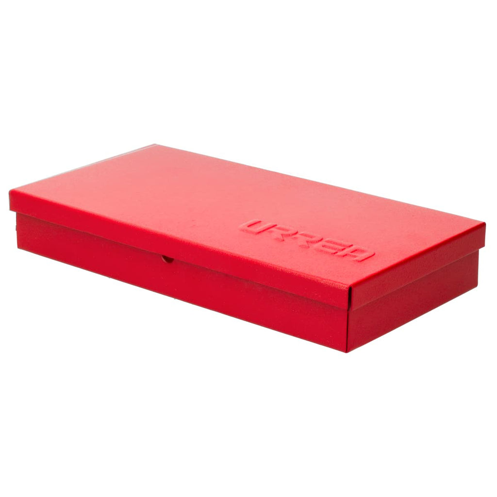 Metal Tool Box 9.6" x 5" x 1.4" 24 Gauge Red B6115