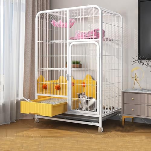Heavy Duty Cat Cage Playpen Metal Cattery with Brake Casters U237