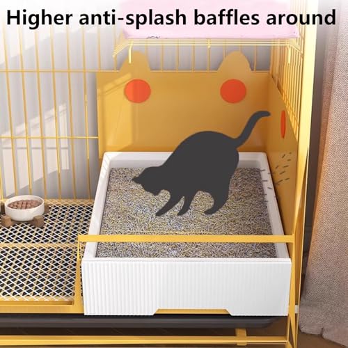 Heavy Duty Cat Cage Playpen Metal Cattery with Brake Casters U237