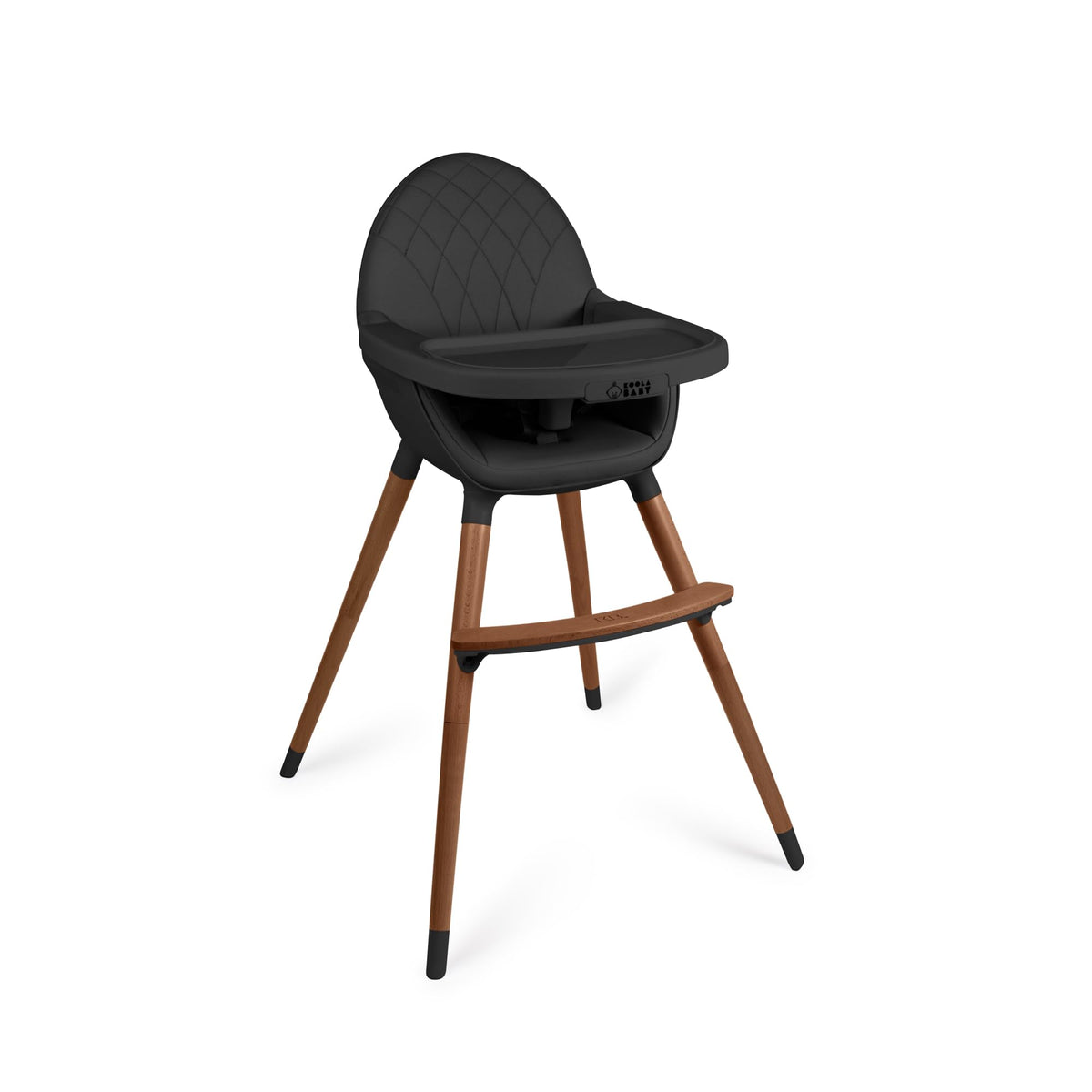 Convertible Wooden High Chair with Adjustable Height Q89376