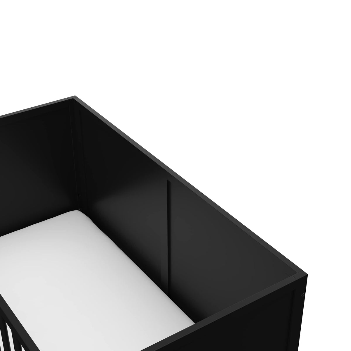 Black Crib and Mattress I67011