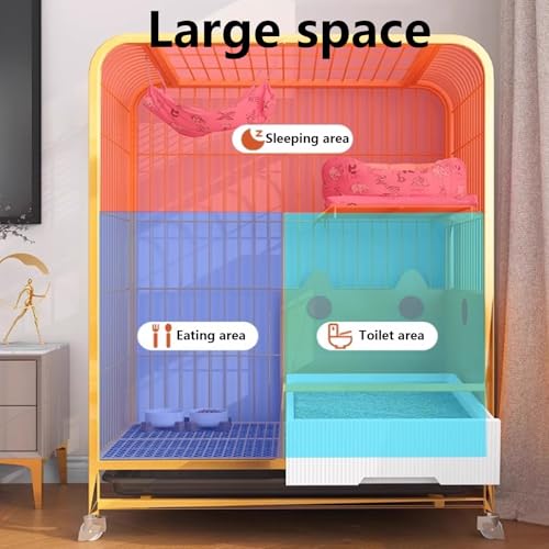 Heavy Duty Cat Cage Playpen Metal Cattery with Brake Casters U237