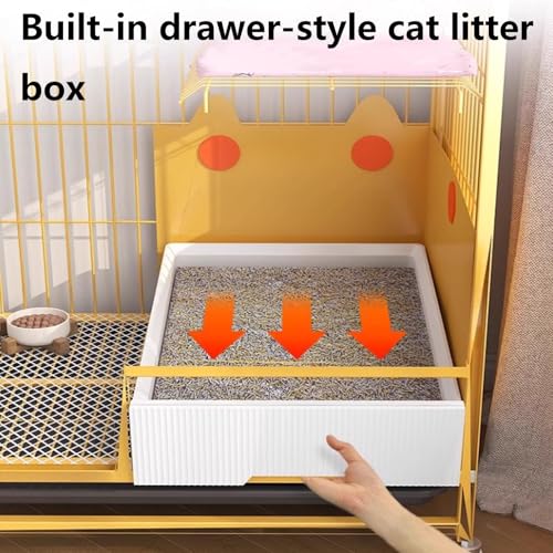 Heavy Duty Cat Cage Playpen Metal Cattery with Brake Casters U237