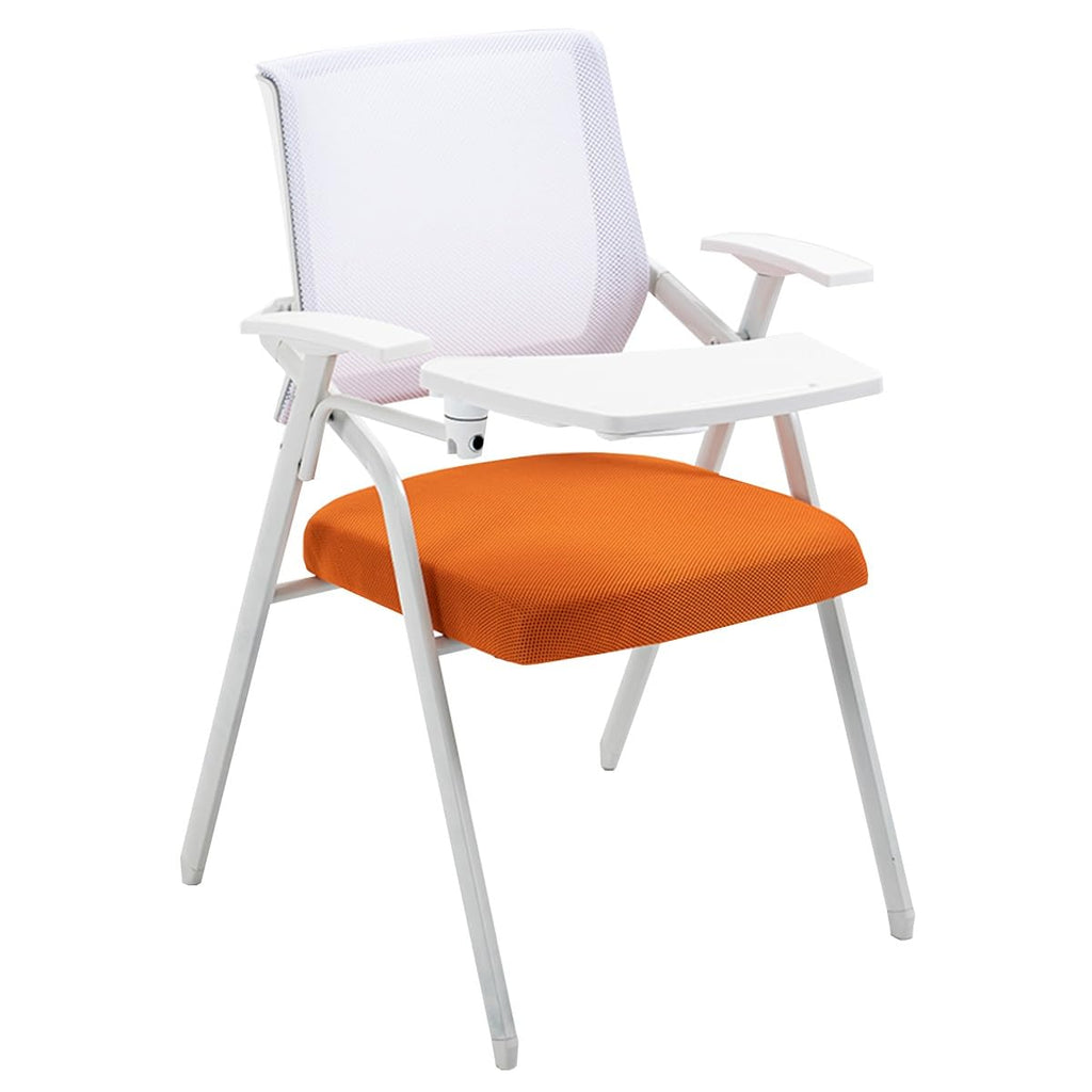 Orange Mesh Folding Office Chair with Writing Board P81162