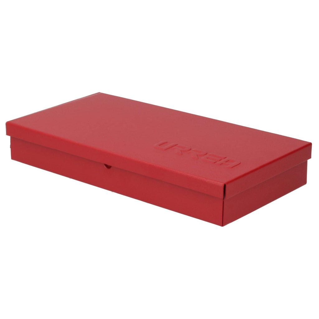Metal Tool Box 9.6" x 5" x 1.4" 24 Gauge Red B6115