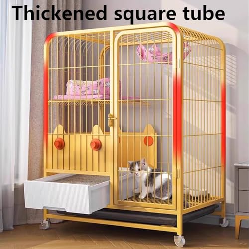 Heavy Duty Cat Cage Playpen Metal Cattery with Brake Casters U237