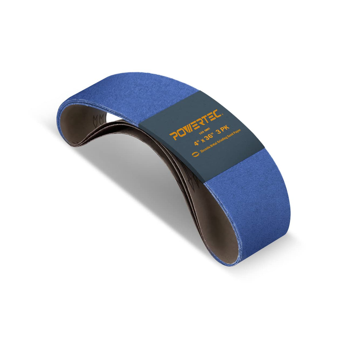 4 x 36 Inch 120 Grit Zirconia Sanding Belts F418024