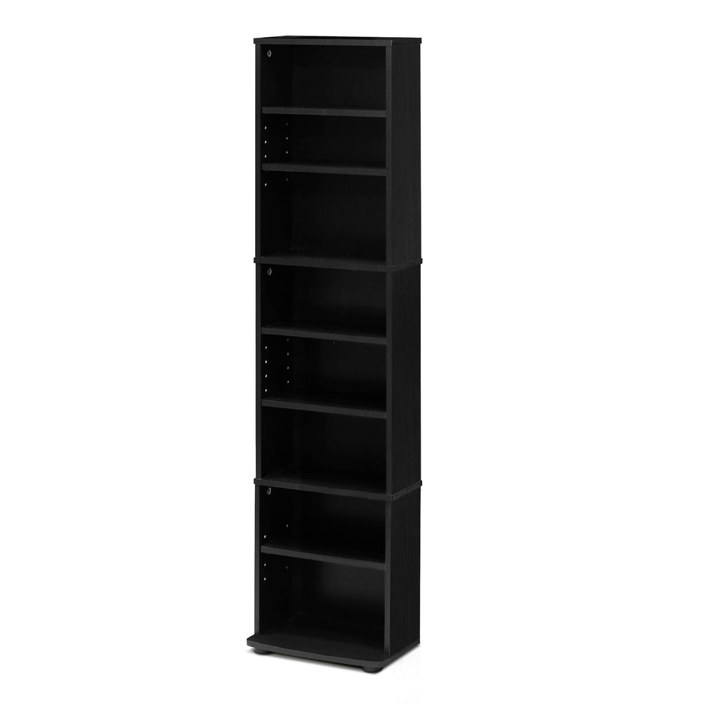 8-Tier Espresso Media Shelf with Adjustable Shelves G982371