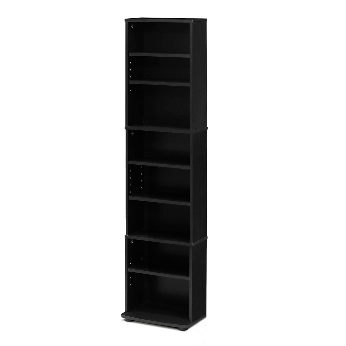 8-Tier Espresso Media Shelf with Adjustable Shelves G982371