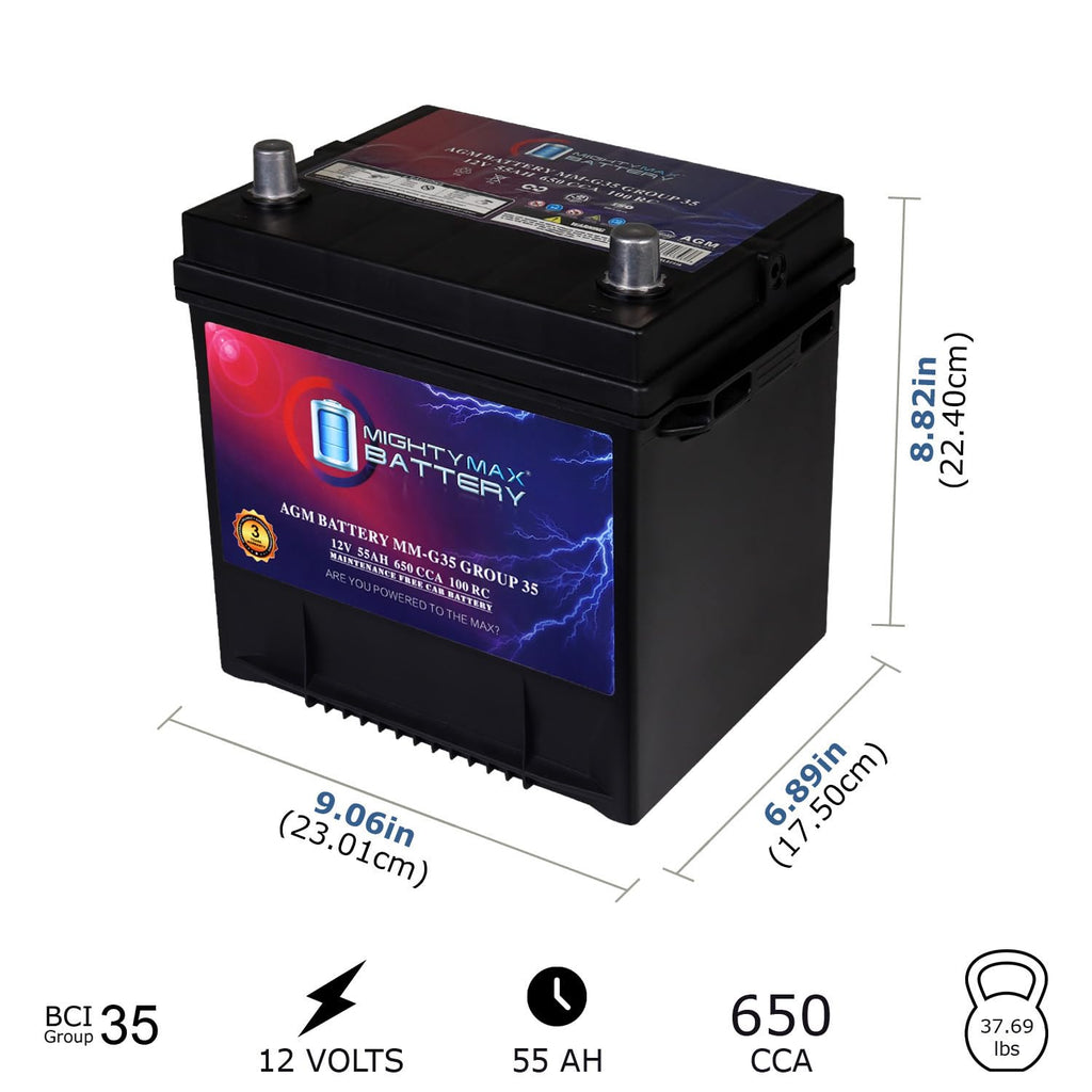 12V 55Ah AGM Replacement Battery H825207