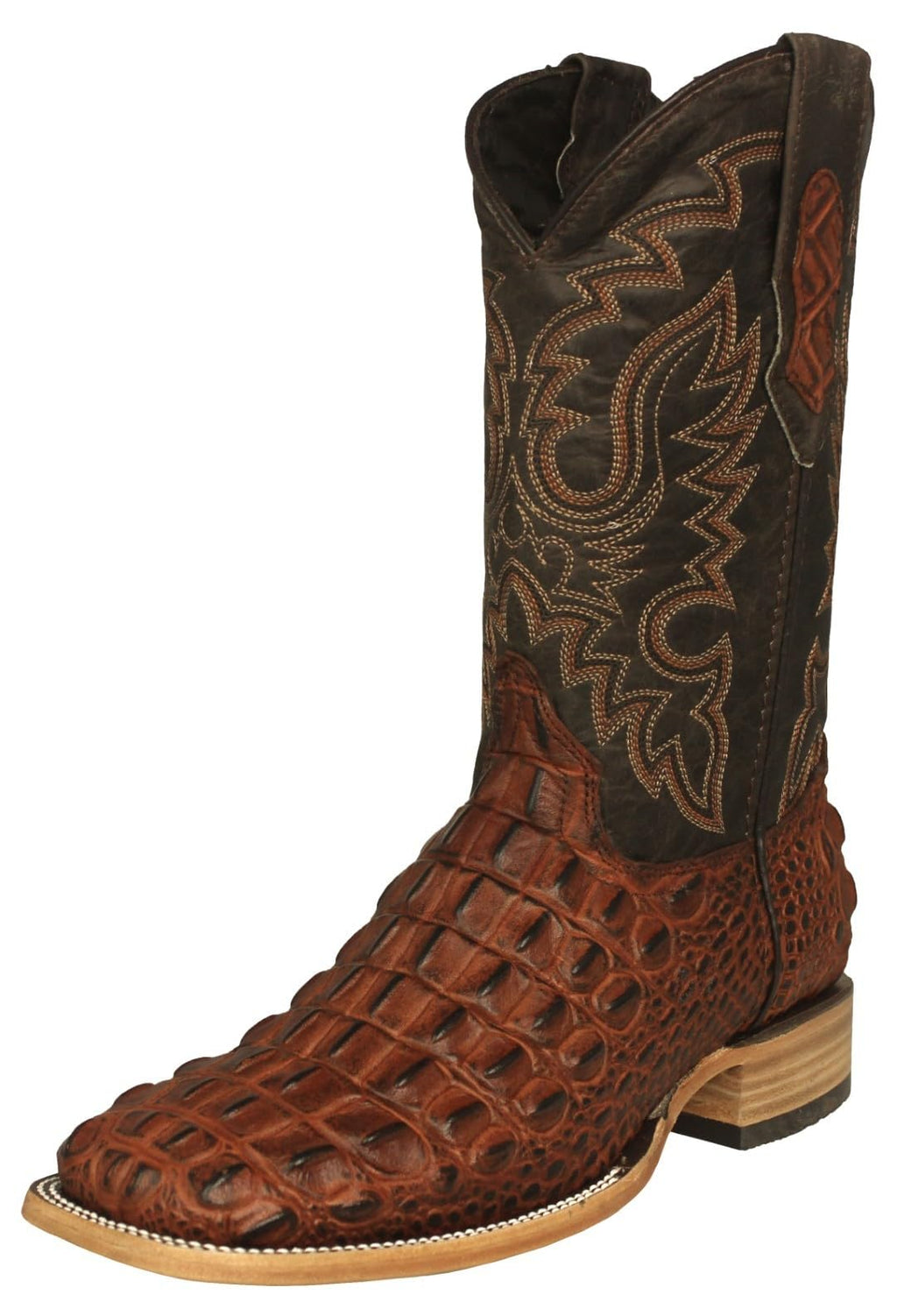 Cognac Leather Cowboy Boots G6717