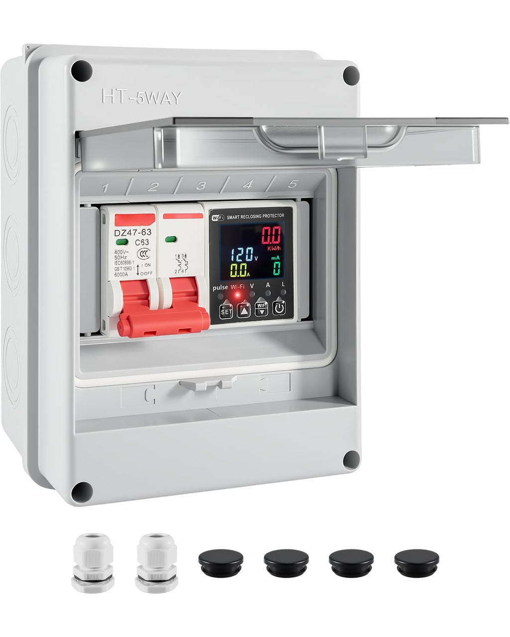 63A Power Consumption Monitoring Circuit Breaker V208