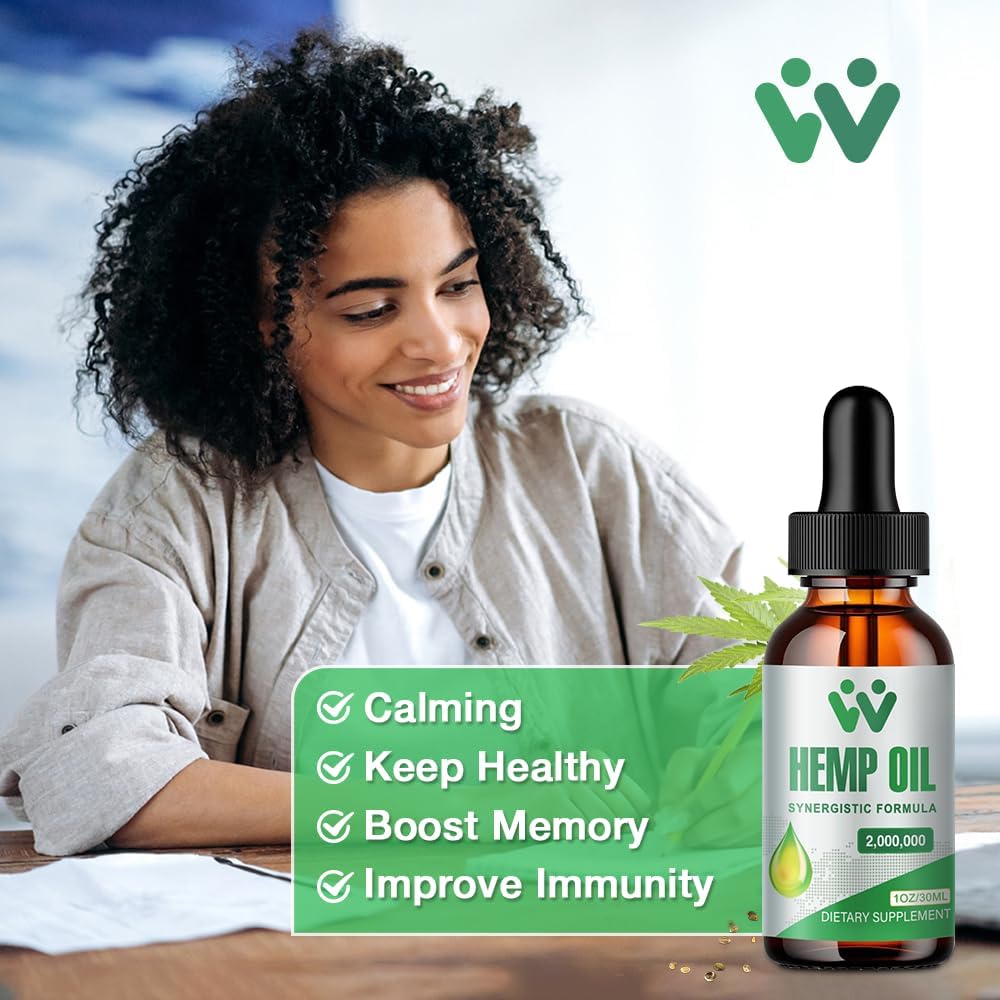 Hemp Oil Drops 3 Pack Vegan Non-GMO I167