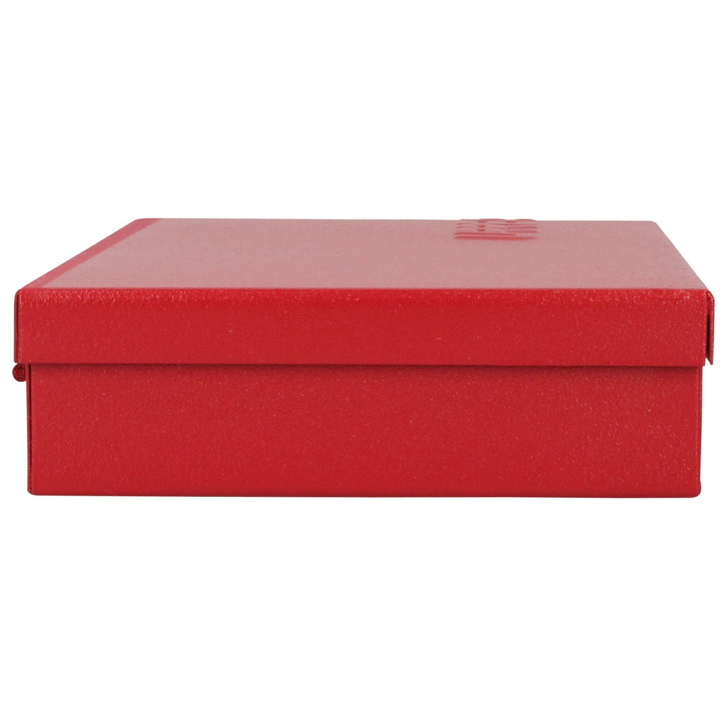 Metal Tool Box 9.6" x 5" x 1.4" 24 Gauge Red B6115