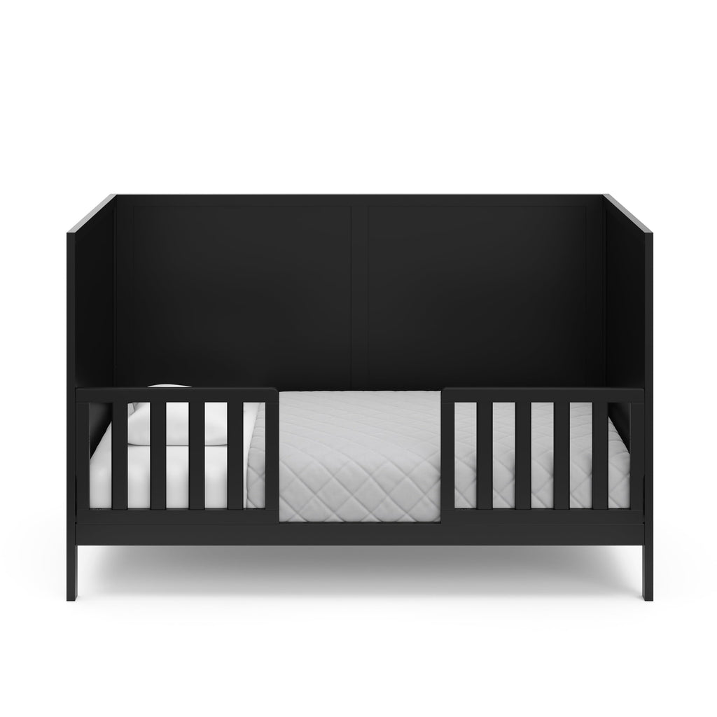 Black Crib and Mattress I67011