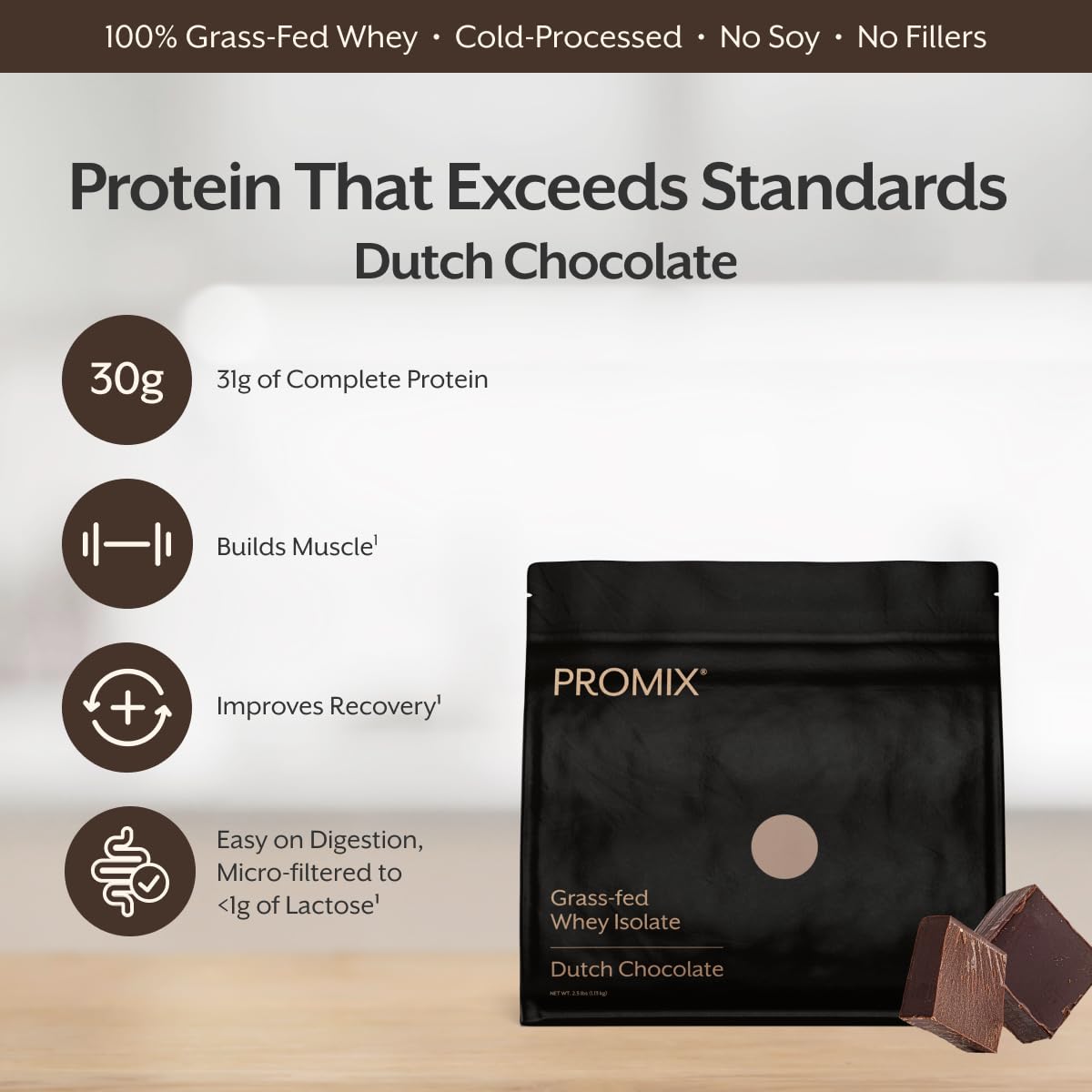 Whey Protein Isolate Powder Chocolate 5lb C686817