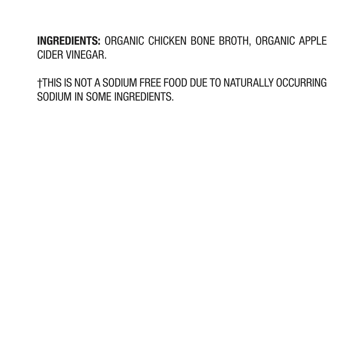 Organic Unsalted Chicken Bone Broth 32 oz 12 Pack H808