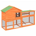 2-Tier Wooden Rabbit Hutch Small Animal Cage J994