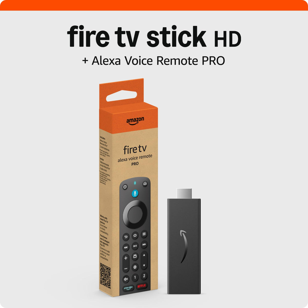 Fire TV Stick HD streaming device with Alexa Voice Remote Pro R5961