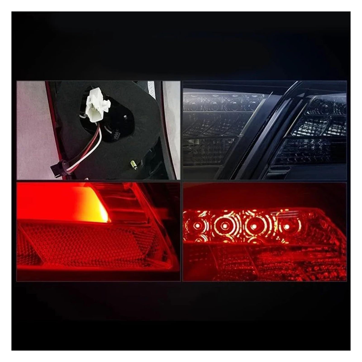 12V LED Tail Lights 2PCS Smoke N8209