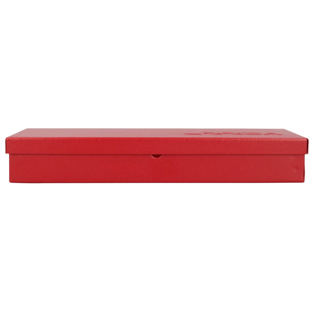 Metal Tool Box 9.6" x 5" x 1.4" 24 Gauge Red B6115