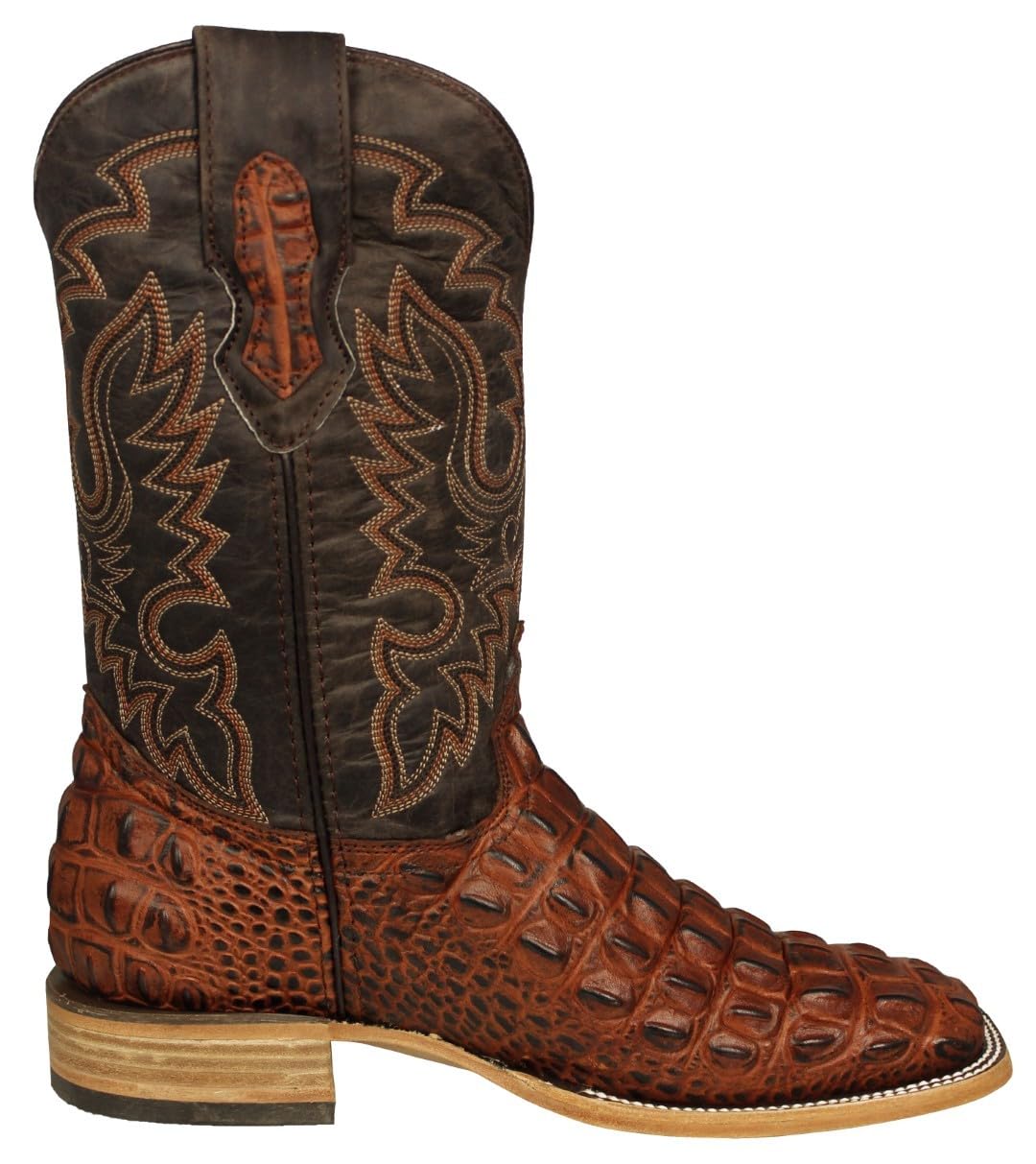 Cognac Leather Cowboy Boots G6717