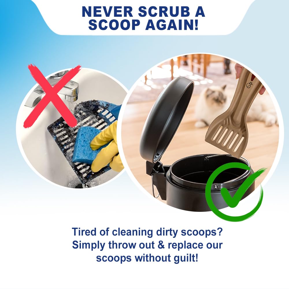 Disposable Cat & Rabbit Litter Scoops 6-Pack K21424