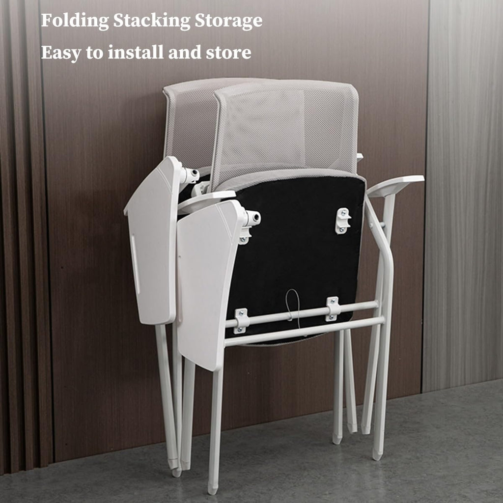 Orange Mesh Folding Office Chair with Writing Board P81162