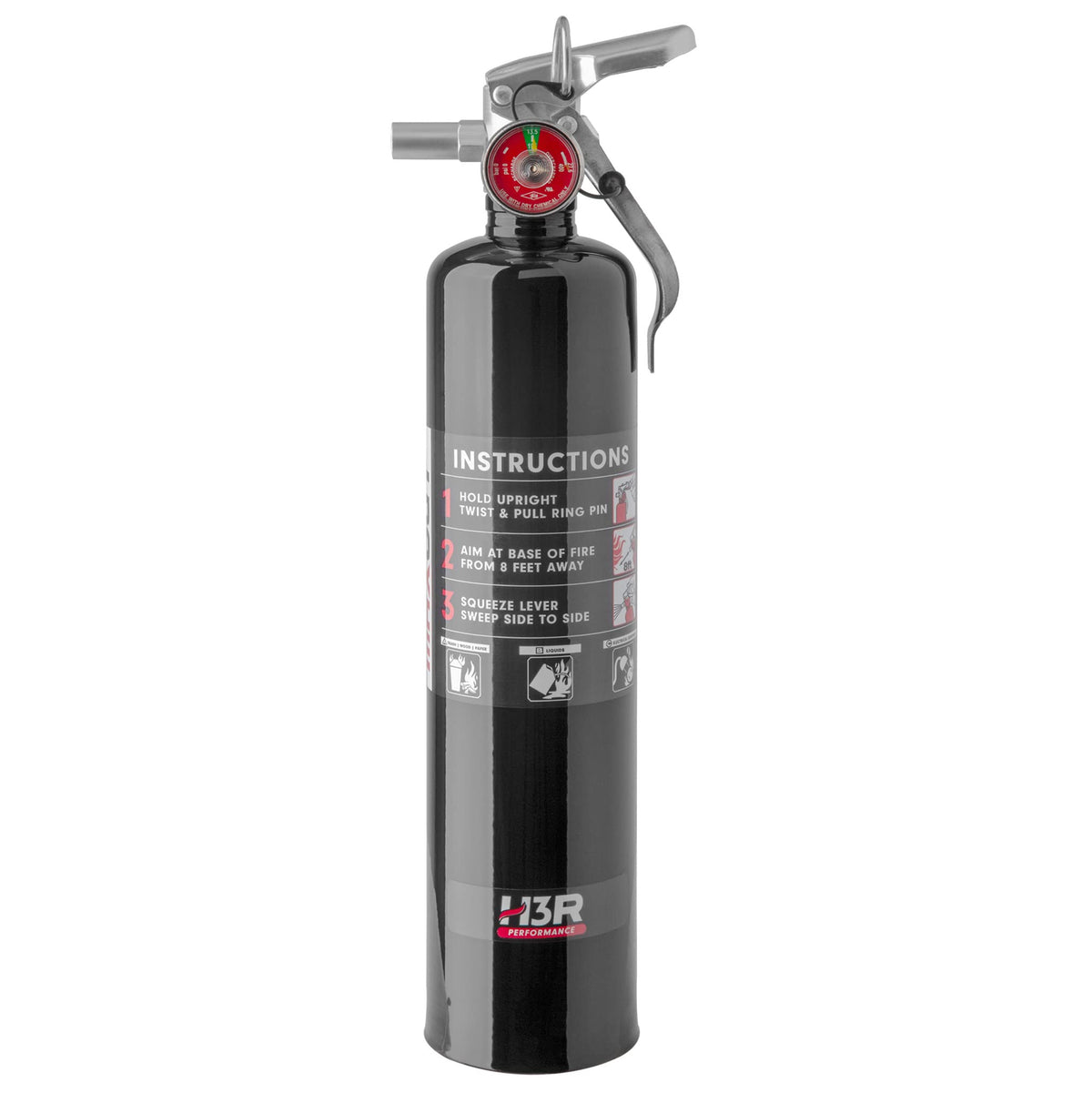 2.5 lbs Black Refillable Dry Chemical Fire Extinguisher C7248