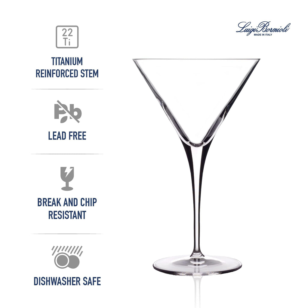 Clear 10 Oz Martini Glasses Set of 4 W2581