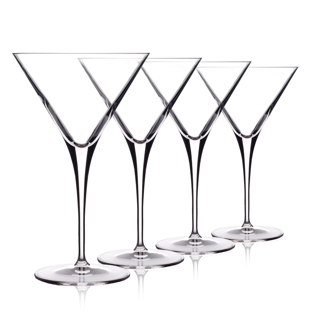Clear 10 Oz Martini Glasses Set of 4 W2581