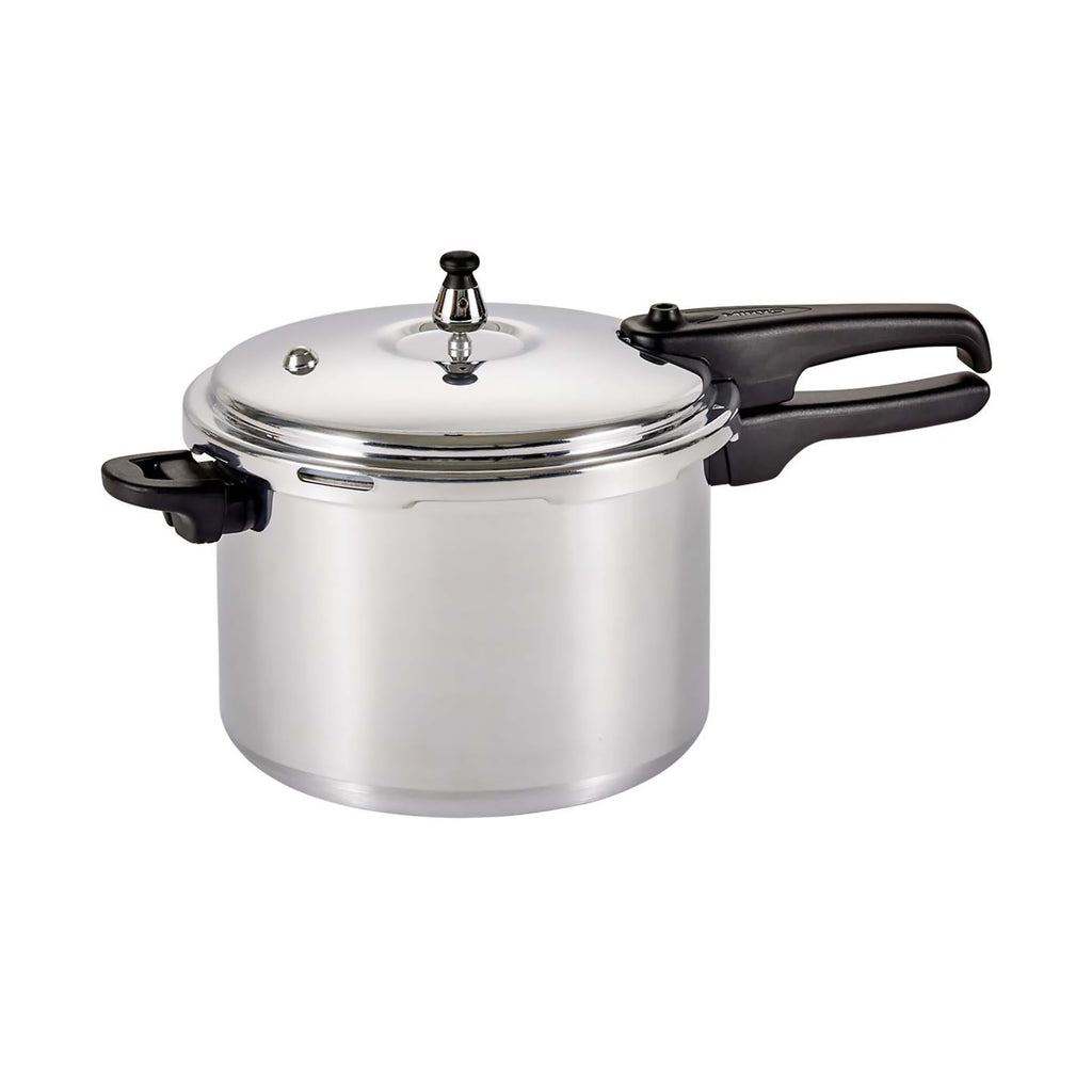 Polished Aluminum 8-Quart Pressure Cooker D4776
