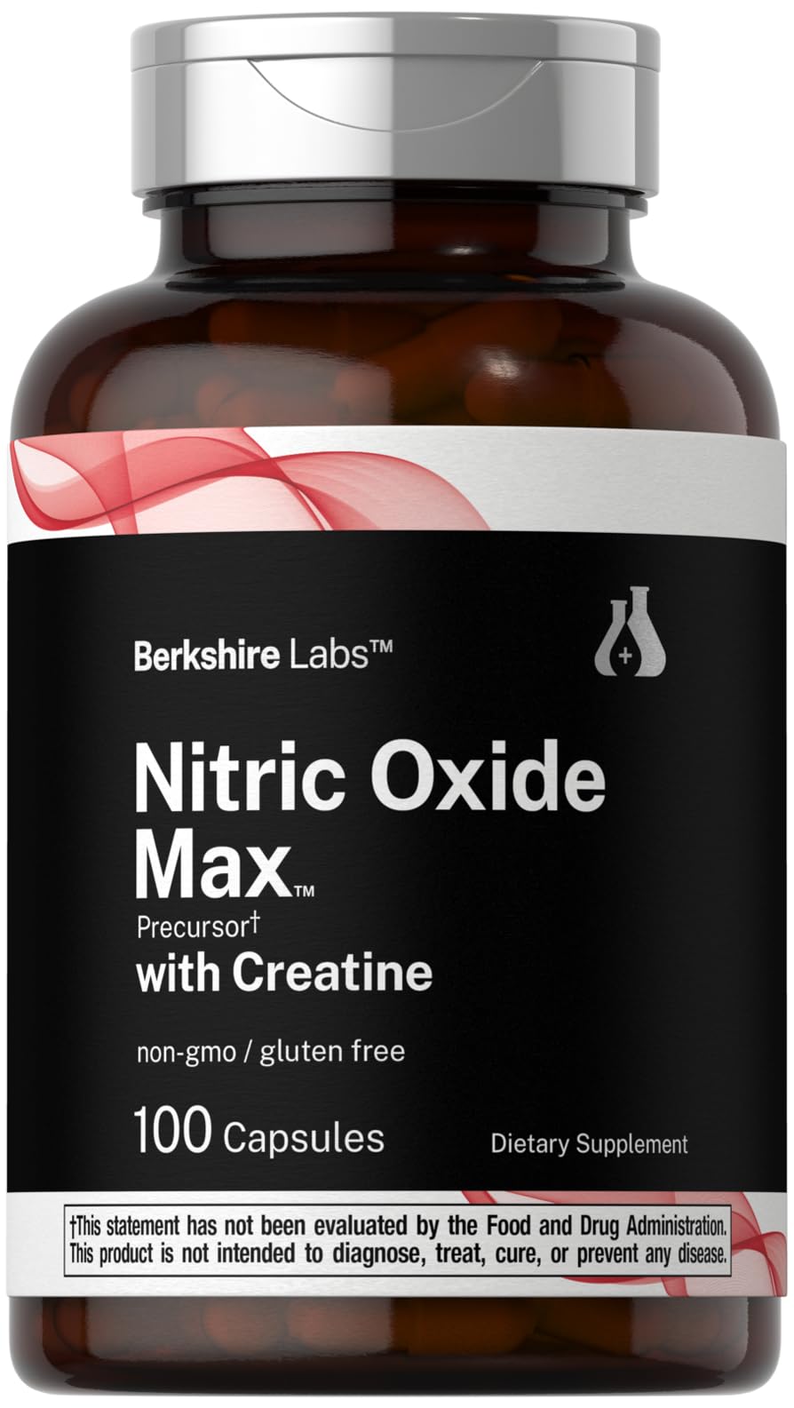Nitric Oxide Supplement with Creatine Monohydrate 100 Capsules Y37228