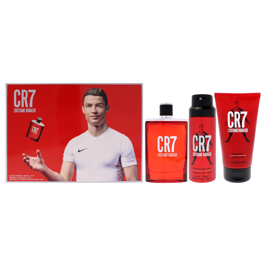 3 Pc Men EDT Spray Body Spray Shower Gel Gift Set M336367