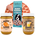 100% All Natural Peanut Butter Dog Treats Set of 2 17oz Jars with Lickmat C143