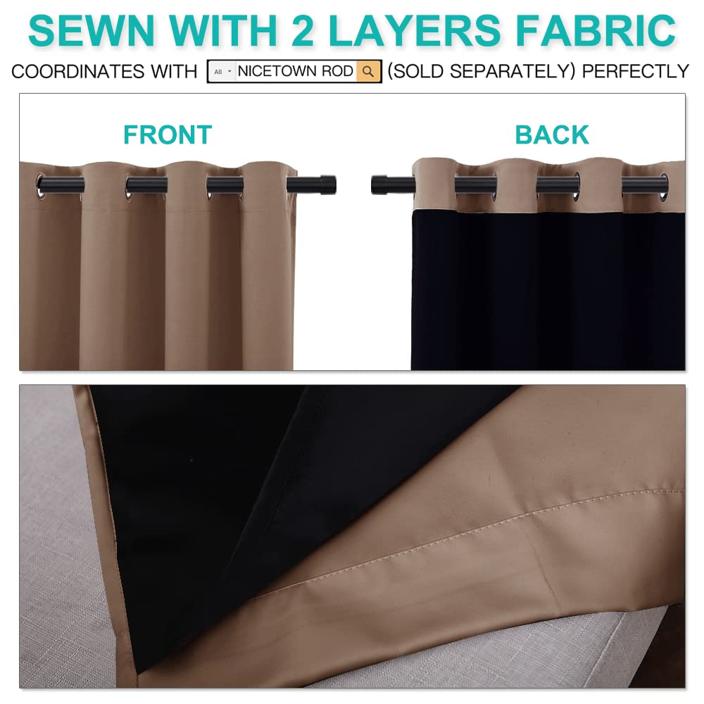 Cappuccino Blackout Curtains 52" x 84" 2 Panels B2575