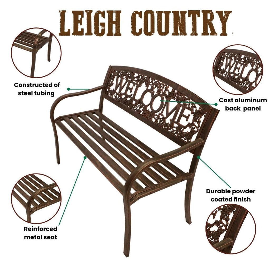 Metal Outdoor Bench U487