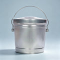 6 Gal Galvanized Metal Storage Can with Locking Lid V7004