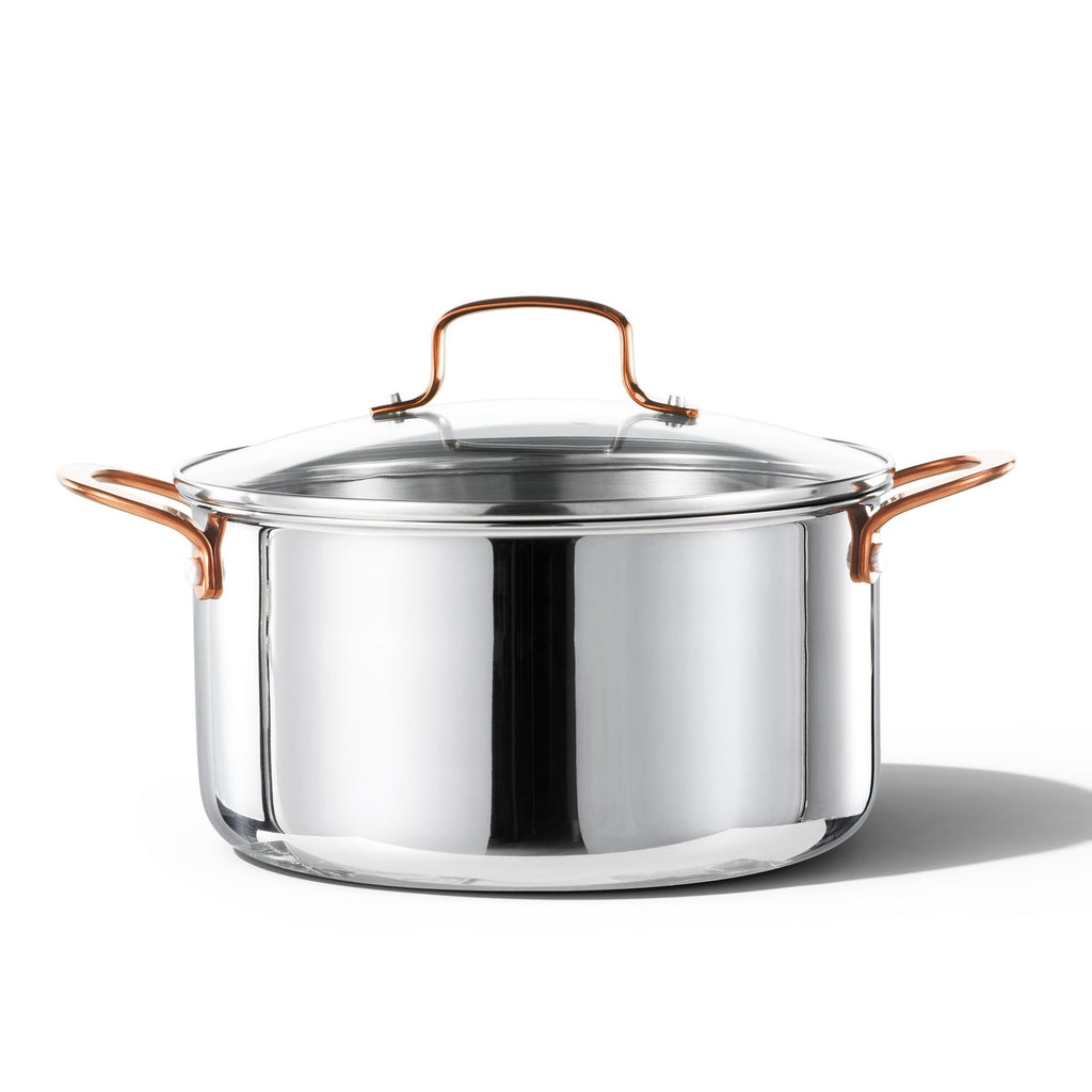 8 Qt Tri-Ply Stainless Steel Stockpot with Lid Z810553