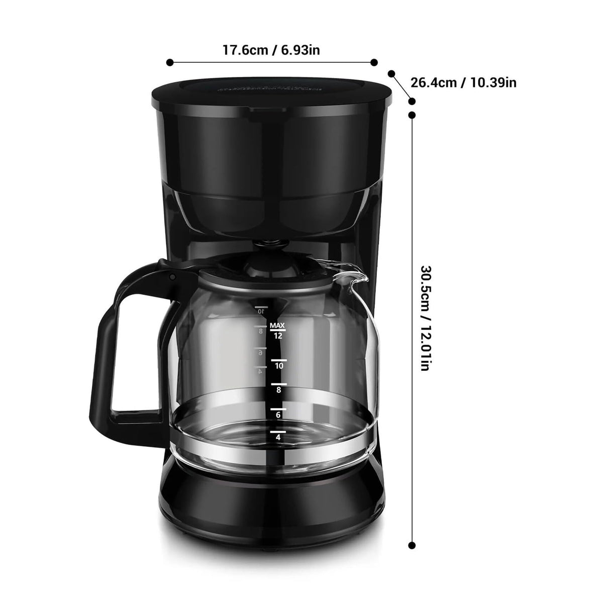 12-Cup Coffee Maker with Reusable Filter E23818
