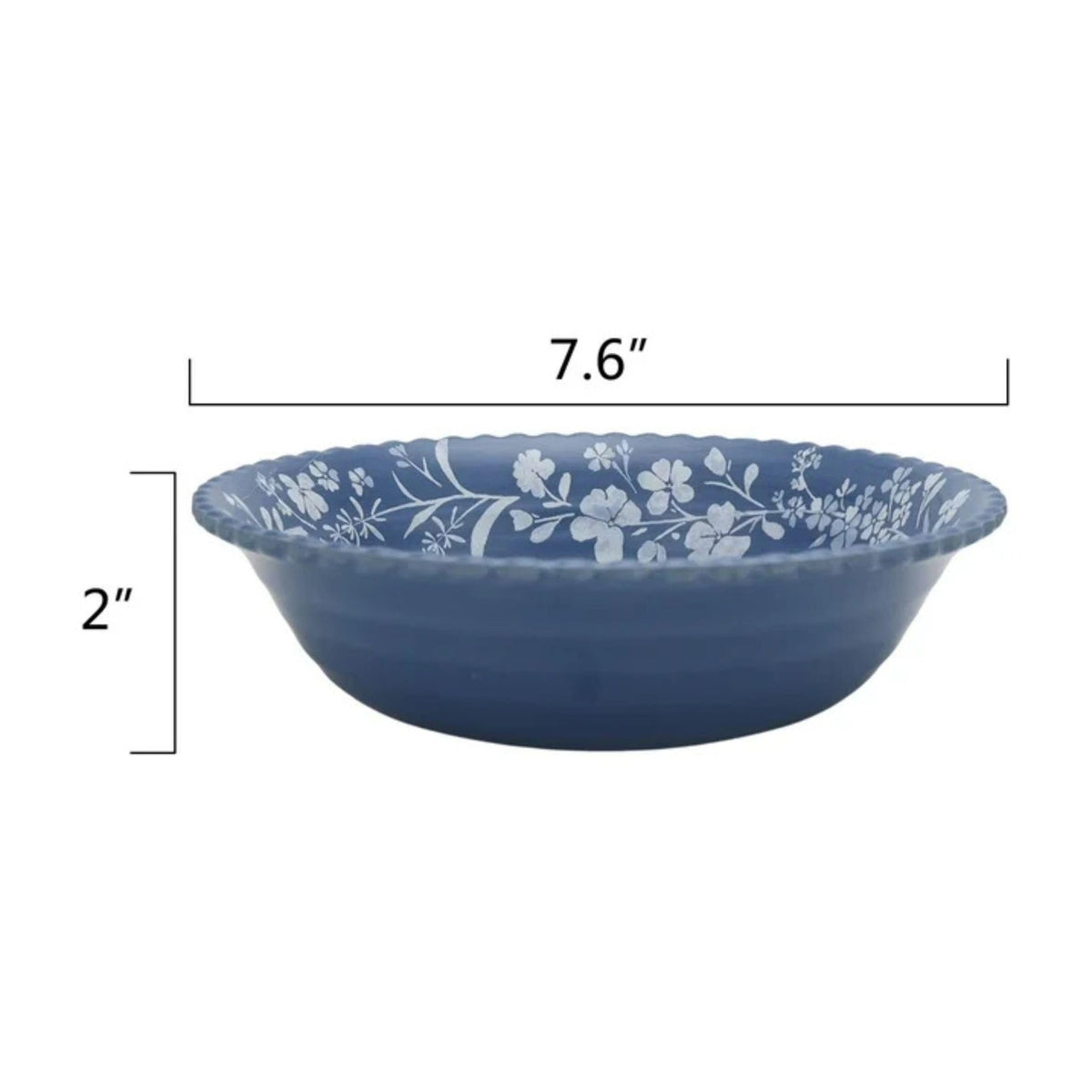 12-Piece Bamboo Melamine Dinnerware Set, Service for 4, Blue U801849