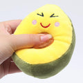 Yellow Soft Plush Avocado Dog Chew Toy F364