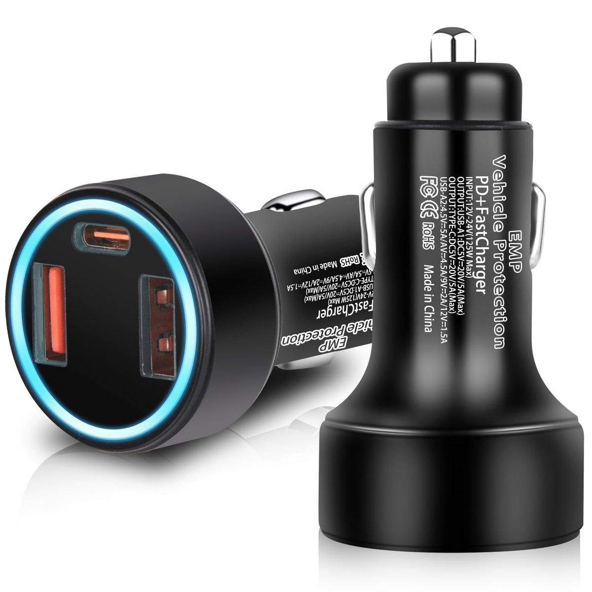 Vehicle Protection with USB Sockets for 12-Volt DC E29237