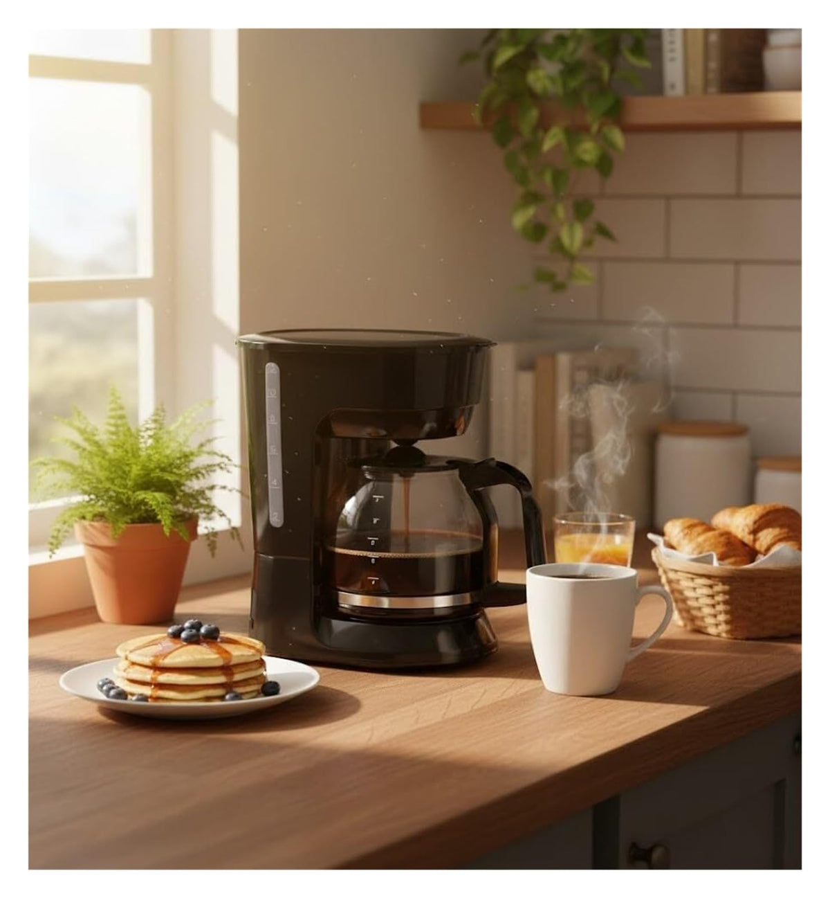 12-Cup Coffee Maker with Reusable Filter E23818