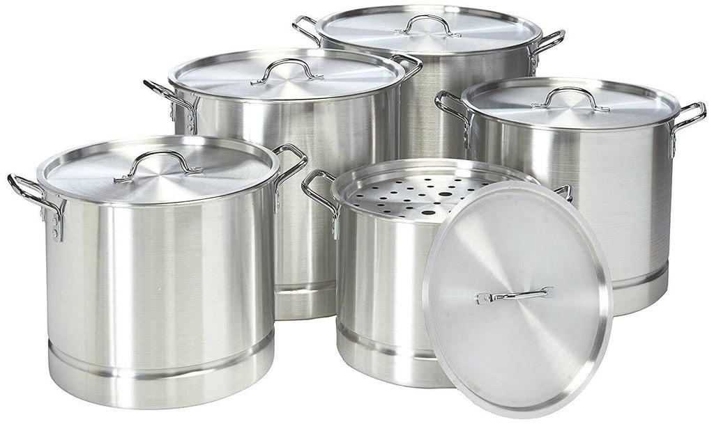 10 Pcs Aluminum Stock Pot Set With Steamer B2832