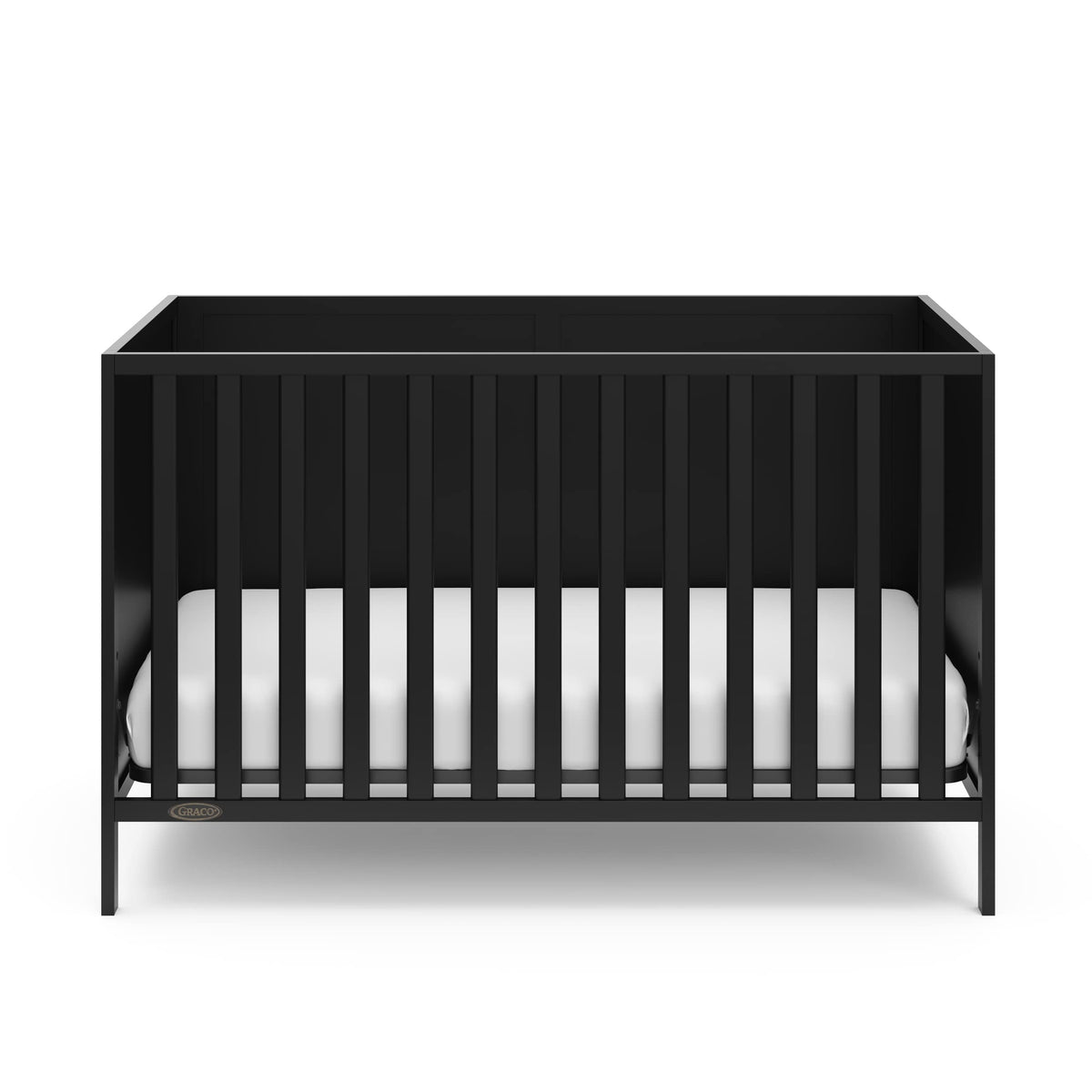 Black Crib and Mattress I67011