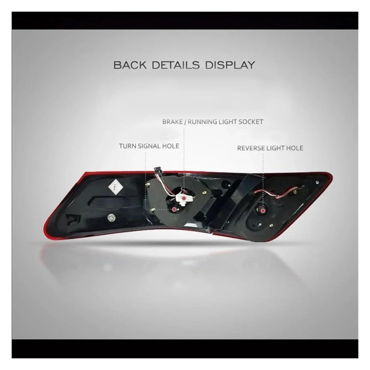12V LED Tail Lights 2PCS Smoke N8209