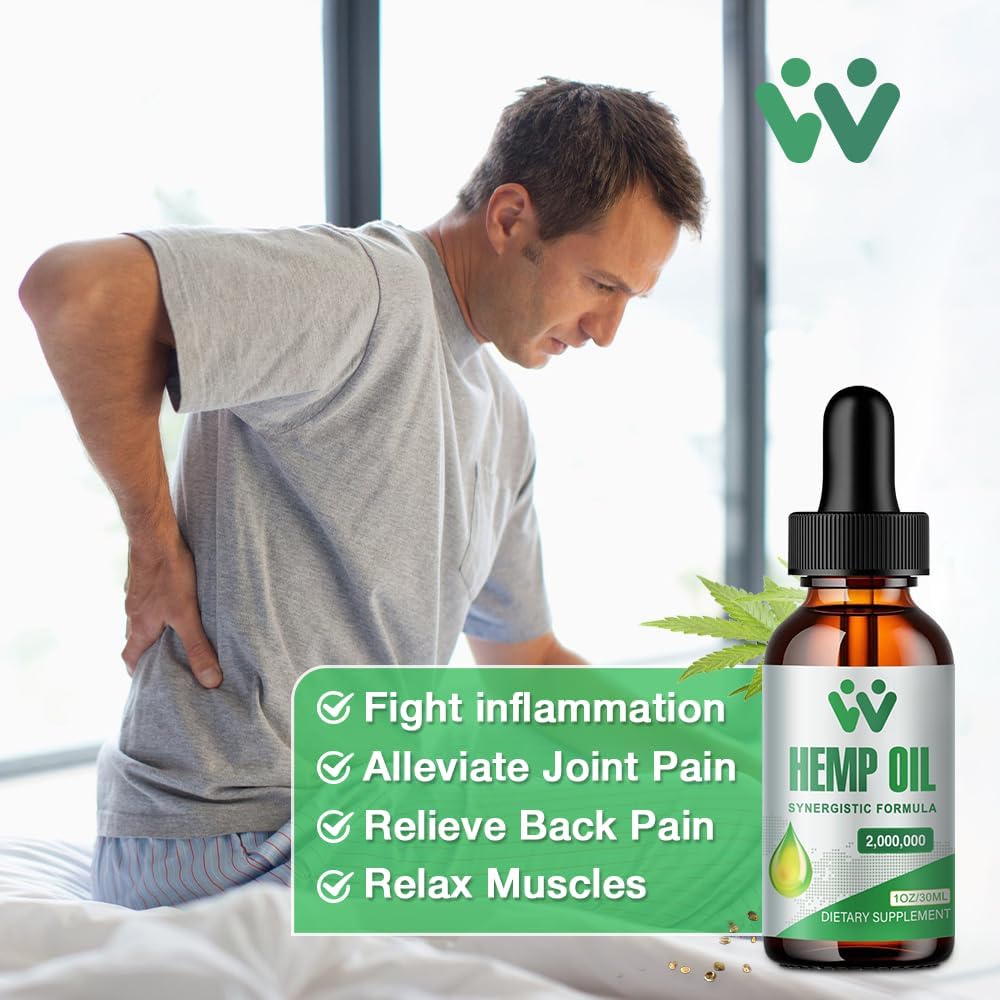 Hemp Oil Drops 3 Pack Vegan Non-GMO I167