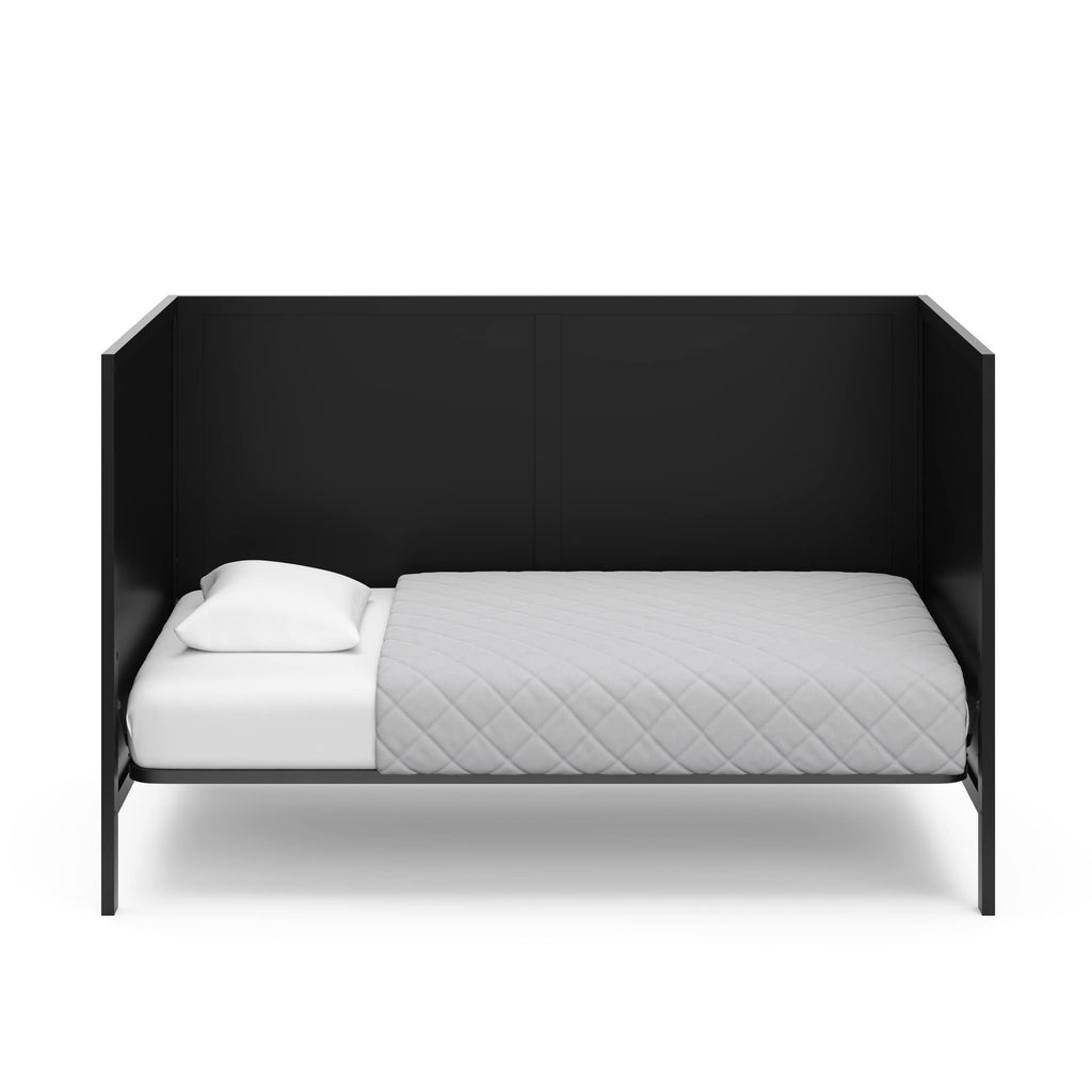 Black Crib and Mattress I67011