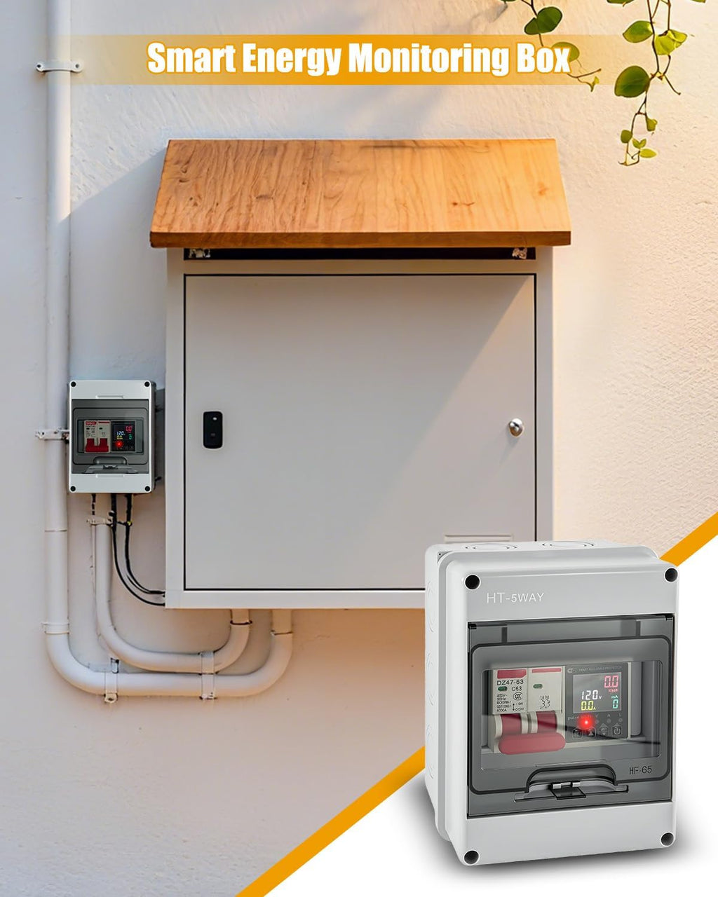 63A Power Consumption Monitoring Circuit Breaker V208